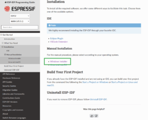 ESP-IDF Installation unter Windows 10/11 – vollständige Schritt-für-Schritt Anleitung grafik