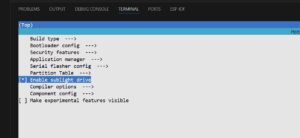 ESP-IDF Menuconfig – Überblick und wichtigste Optionen screenshot 2026 03 02 191809